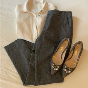 Like New Ann Mashburn 100% Wool Grey Pants